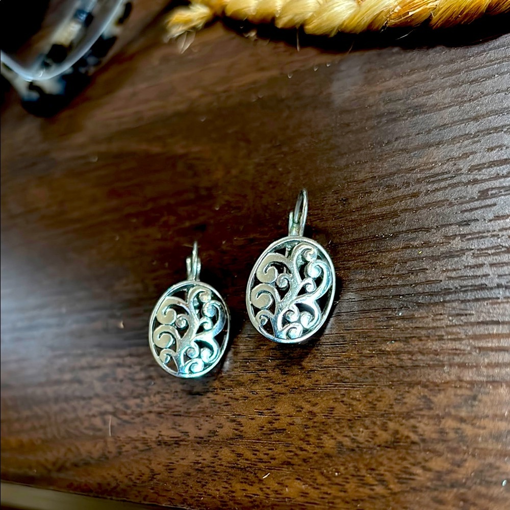 Elegant Silver Filigree Earrings-unnamed vintage